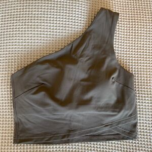 Lululemon Athletica Olive One Shoulder Tank Bra Top